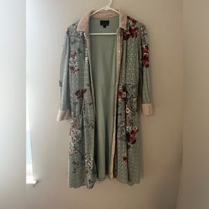 Button up floral dress